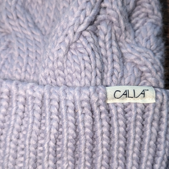 NWT CALIA Pompom Beanie Lavender Purple - Picture 2 of 4